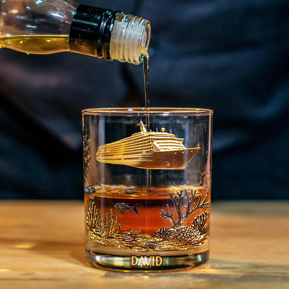 Kreuzfahrtleben – Personalisiertes Whisky-Dekanter-Set für Kreuzfahrten