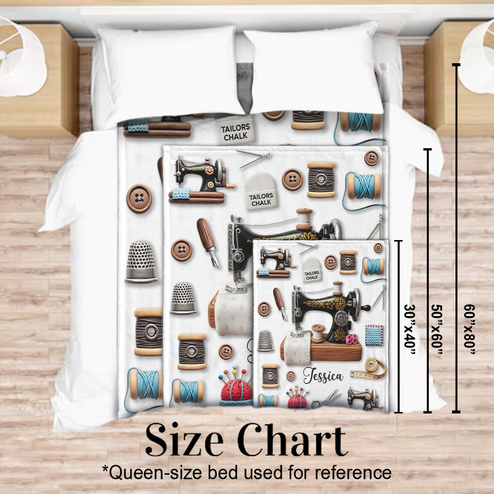 Atemberaubende Nähmaschine – personalisierte Nähdecke