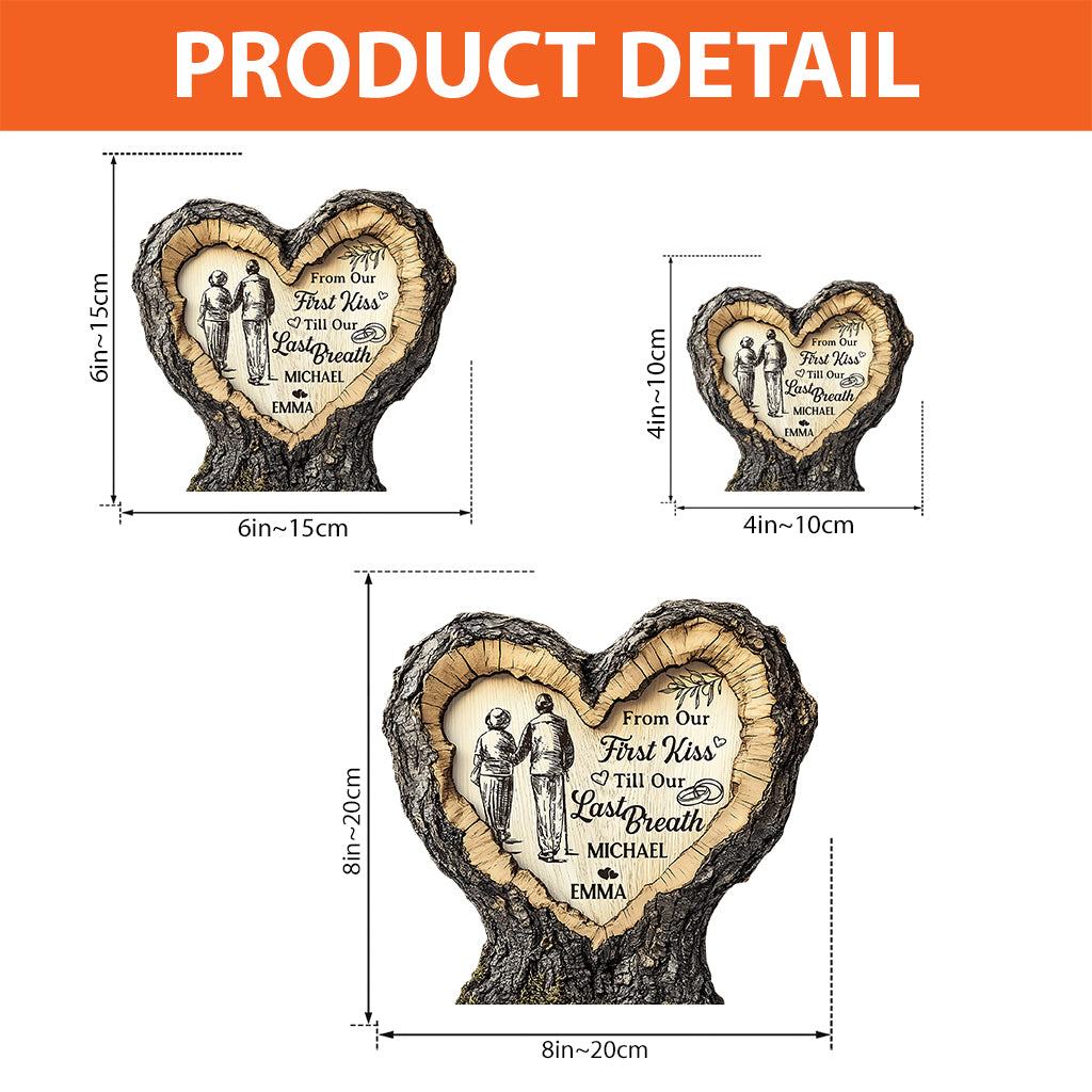 From Our First Kiss - Personalized Couple Custom Shaped Acrylic Plaque