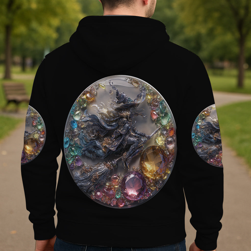 Glitzerhexe – Personalisiertes Hexen-Shirt