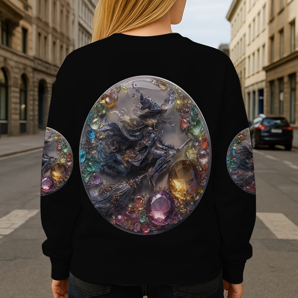 Glitzerhexe – Personalisiertes Hexen-Shirt