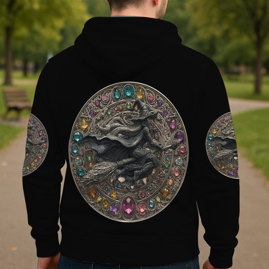 Glitzerhexe – Personalisiertes Hexen-Shirt