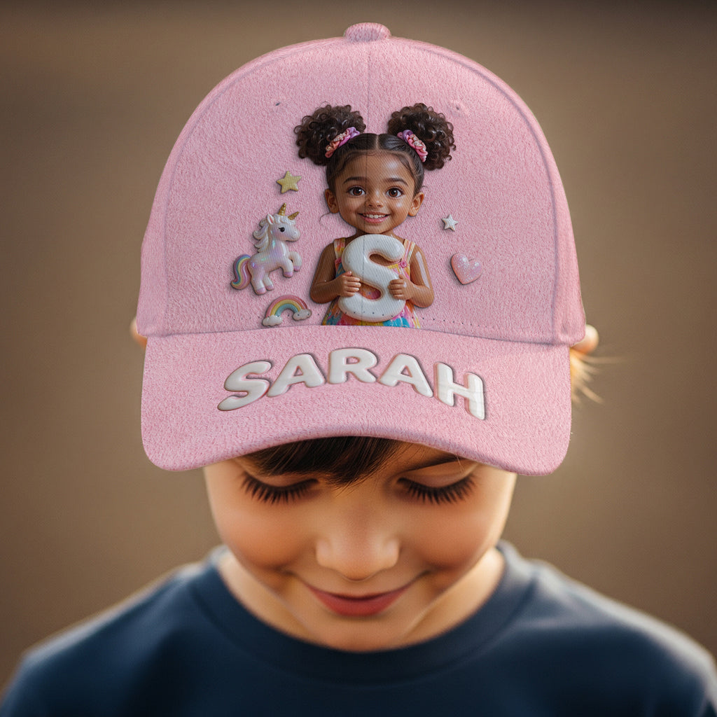 Custom Photo, Alphabet, Any Theme - Personalized Kid Classic Cap