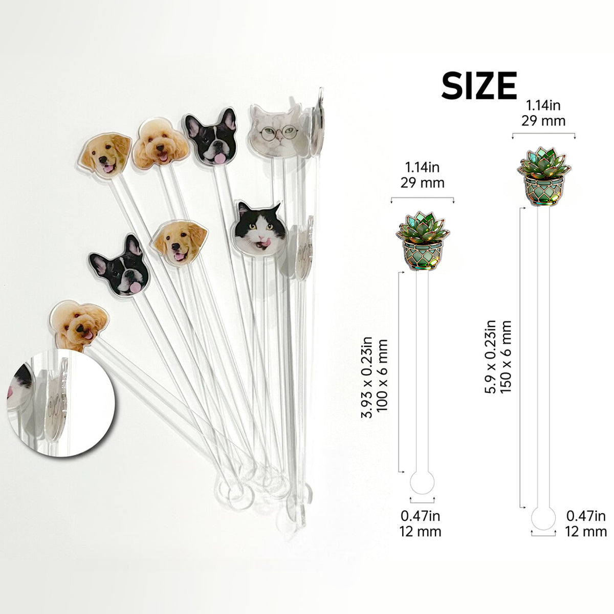 Ich brauche diese Pflanzen wirklich alle – personalisiertes Garten-Set mit Akzentbecher und Acryl-Rührstäbchen