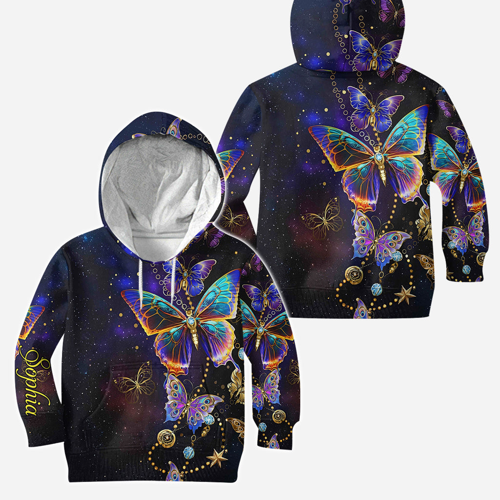Beautiful Butterfly - Personalized Butterfly Hoodie and Leggings
