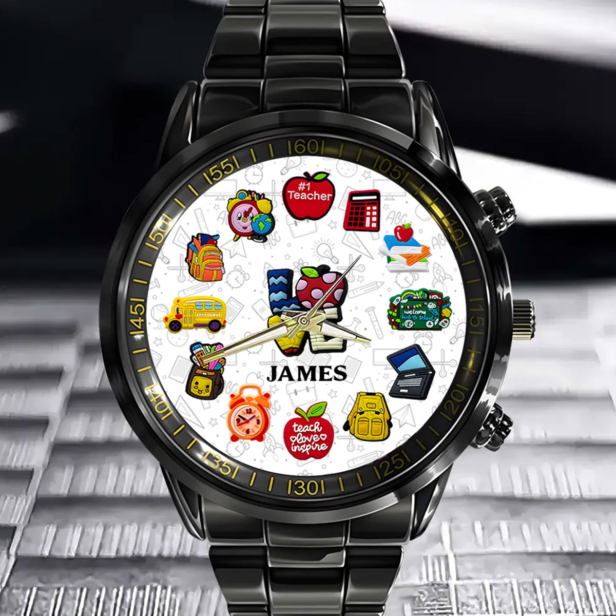 Personalisierte Lehrer-Handuhr für Lehrer, die ihren Beruf lieben