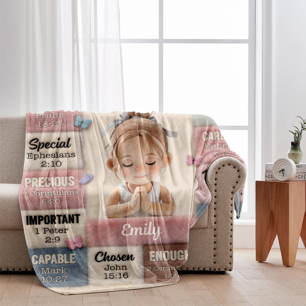 Gott sagt, du bist es – Personalisierte christliche Decke