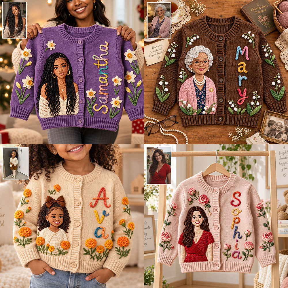 Birth Month Flower - Personalized Self Love Cardigan Sweater