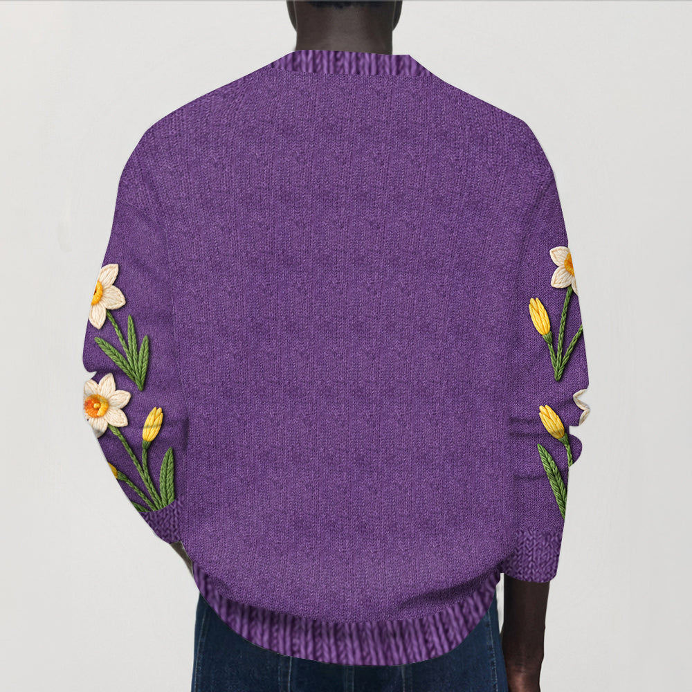 Birth Month Flower - Personalized Self Love Cardigan Sweater