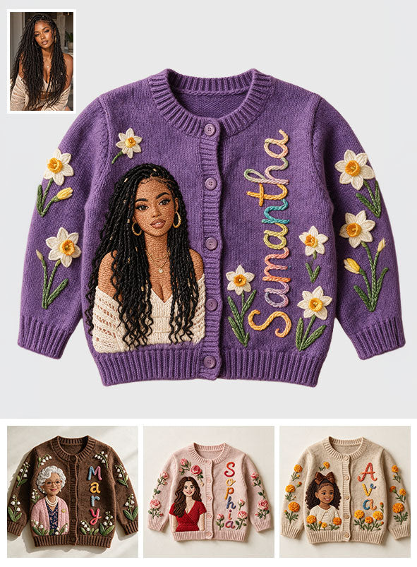 Birth Month Flower - Personalized Self Love Cardigan Sweater