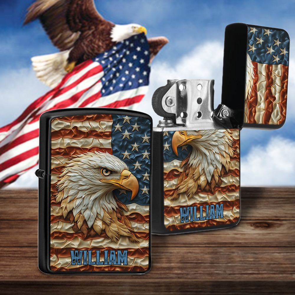 Strong Eagle - Personalized Bald Eagle Lighter