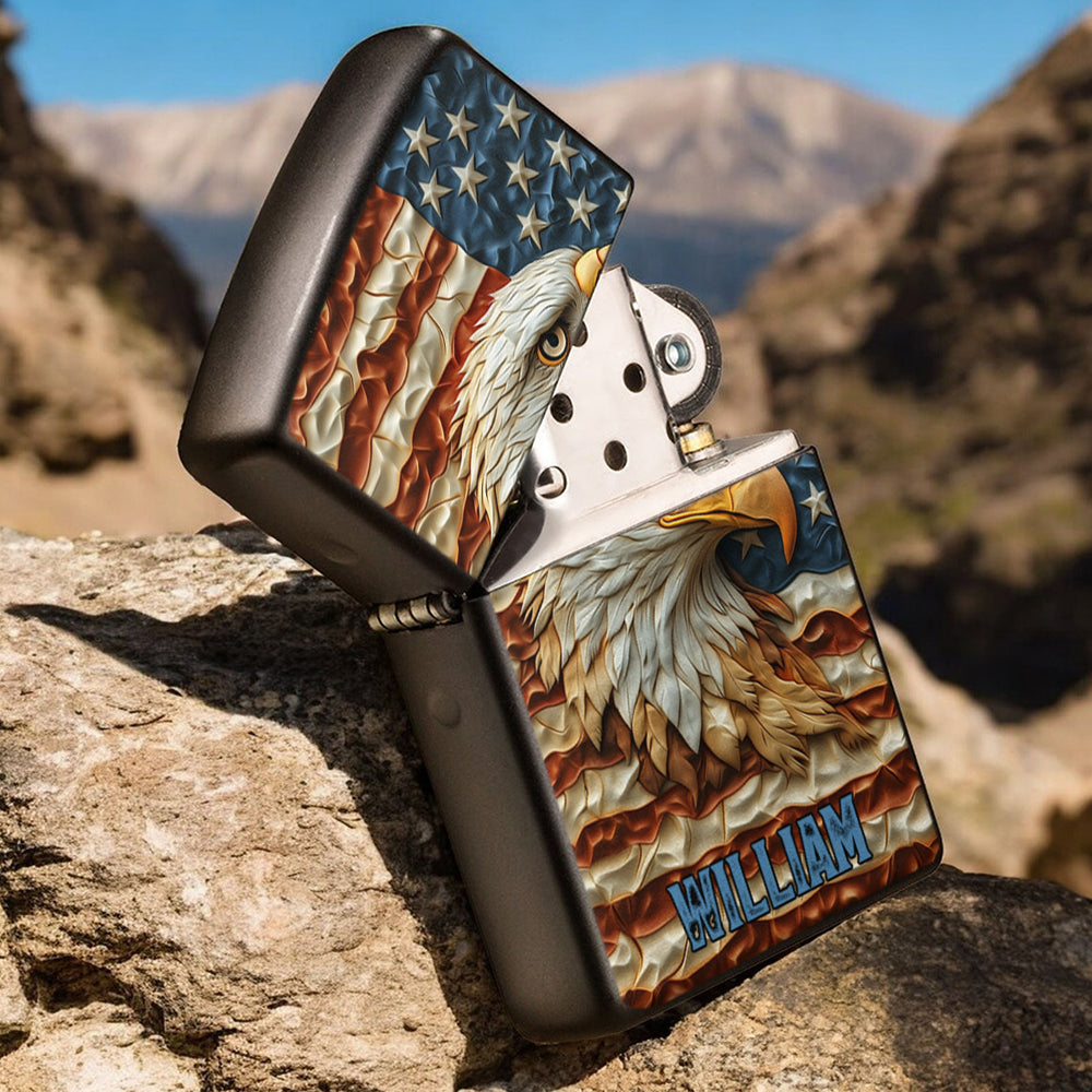 Strong Eagle - Personalized Bald Eagle Lighter