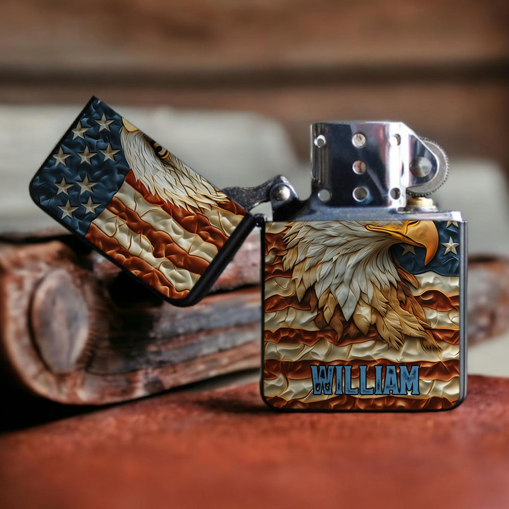 Strong Eagle - Personalized Bald Eagle Lighter