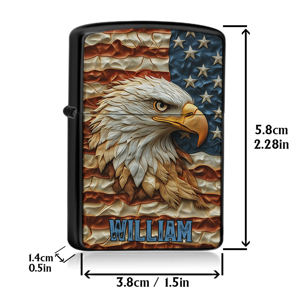 Strong Eagle - Personalized Bald Eagle Lighter