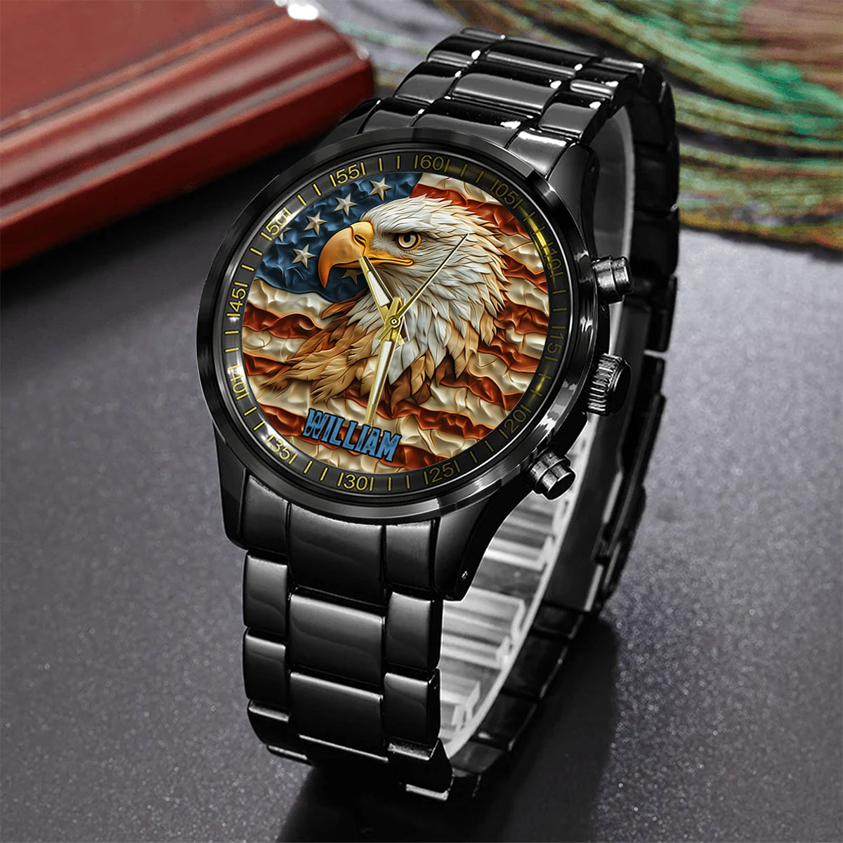 Strong Eagle - Personalized Bald Eagle Hand Watch