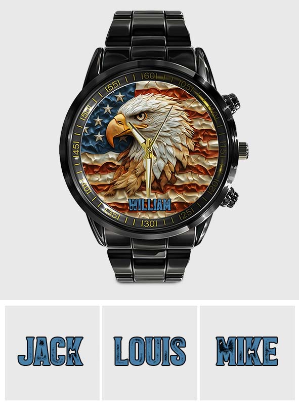 Strong Eagle - Personalized Bald Eagle Hand Watch