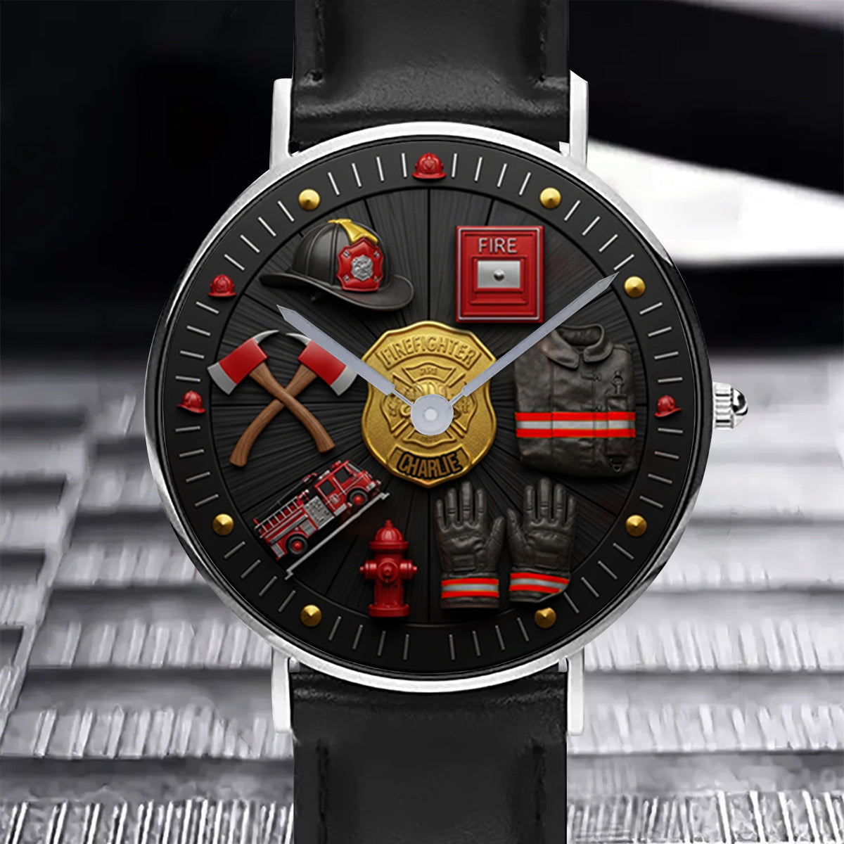 Proud Firefighter - Personalized Firefighter Hand Watch