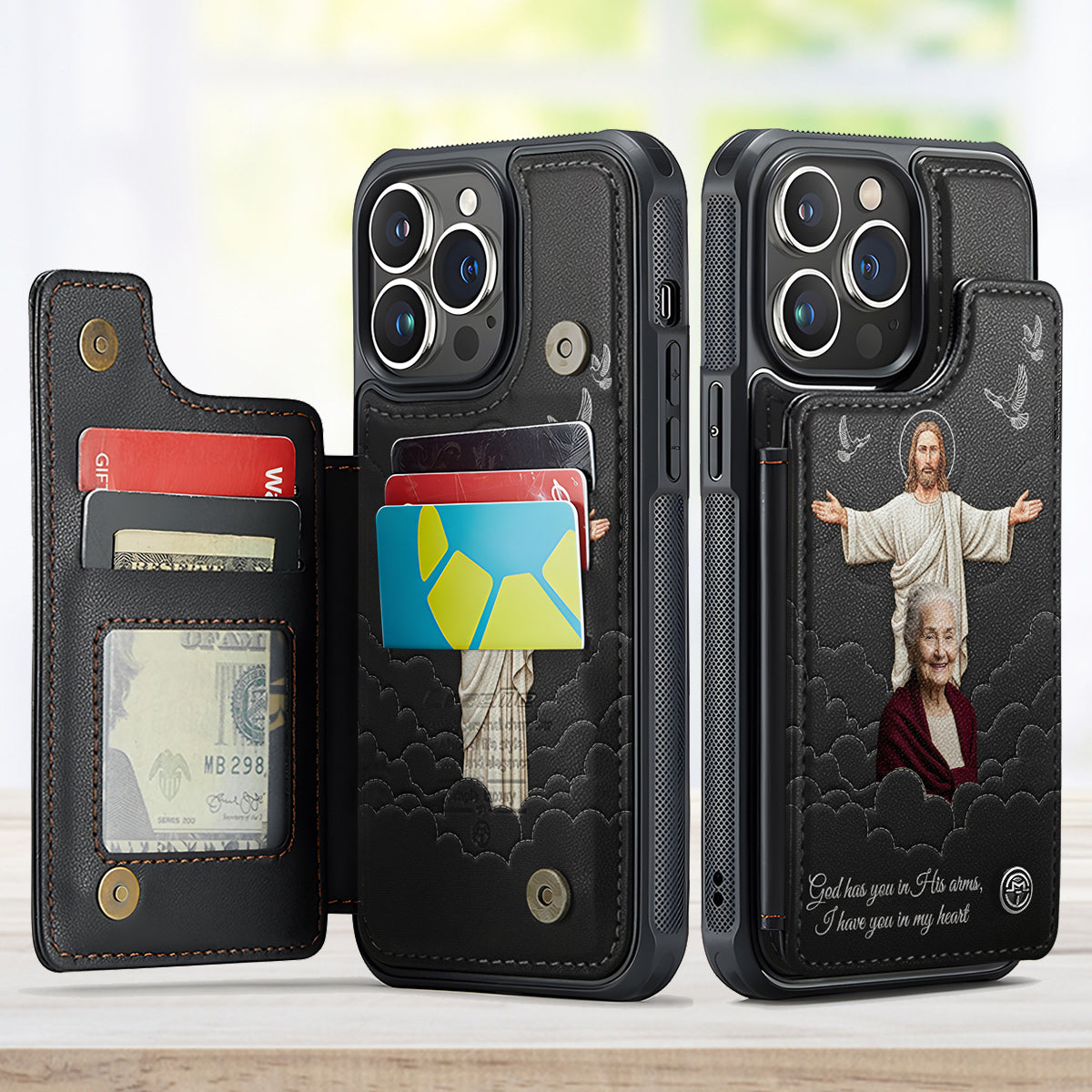 Glaube & Erinnerung – Personalisierte Gedenk-Handyhülle mit Volldruck