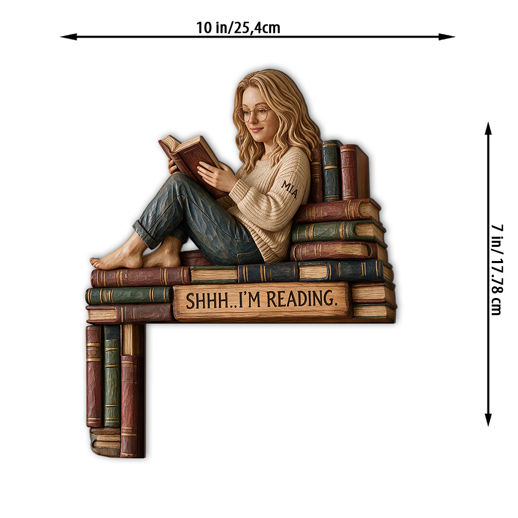 I'm Reading - Personalized Book Door Frame Decoration