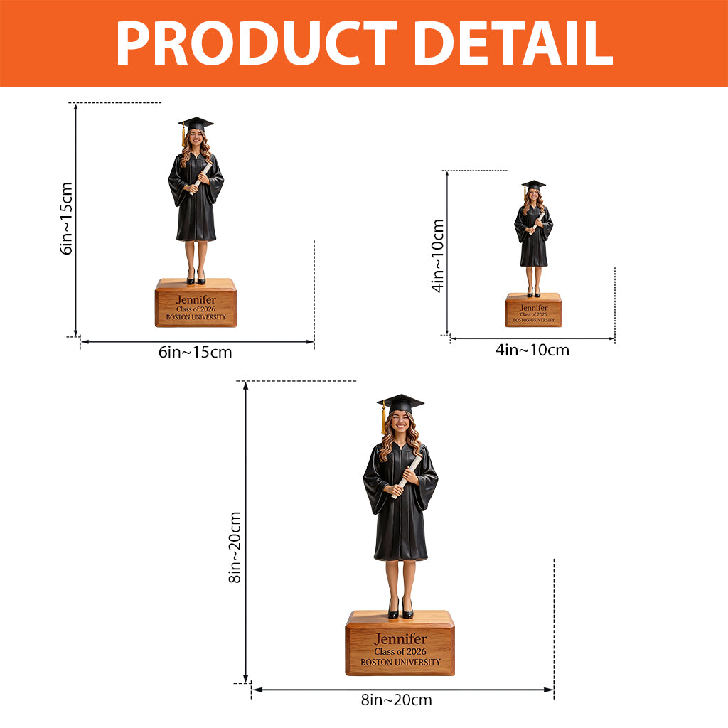 Individuell gestaltete Acrylplakette zur Abschlussfeier nach Wunsch – aus jedem Foto gefertigt