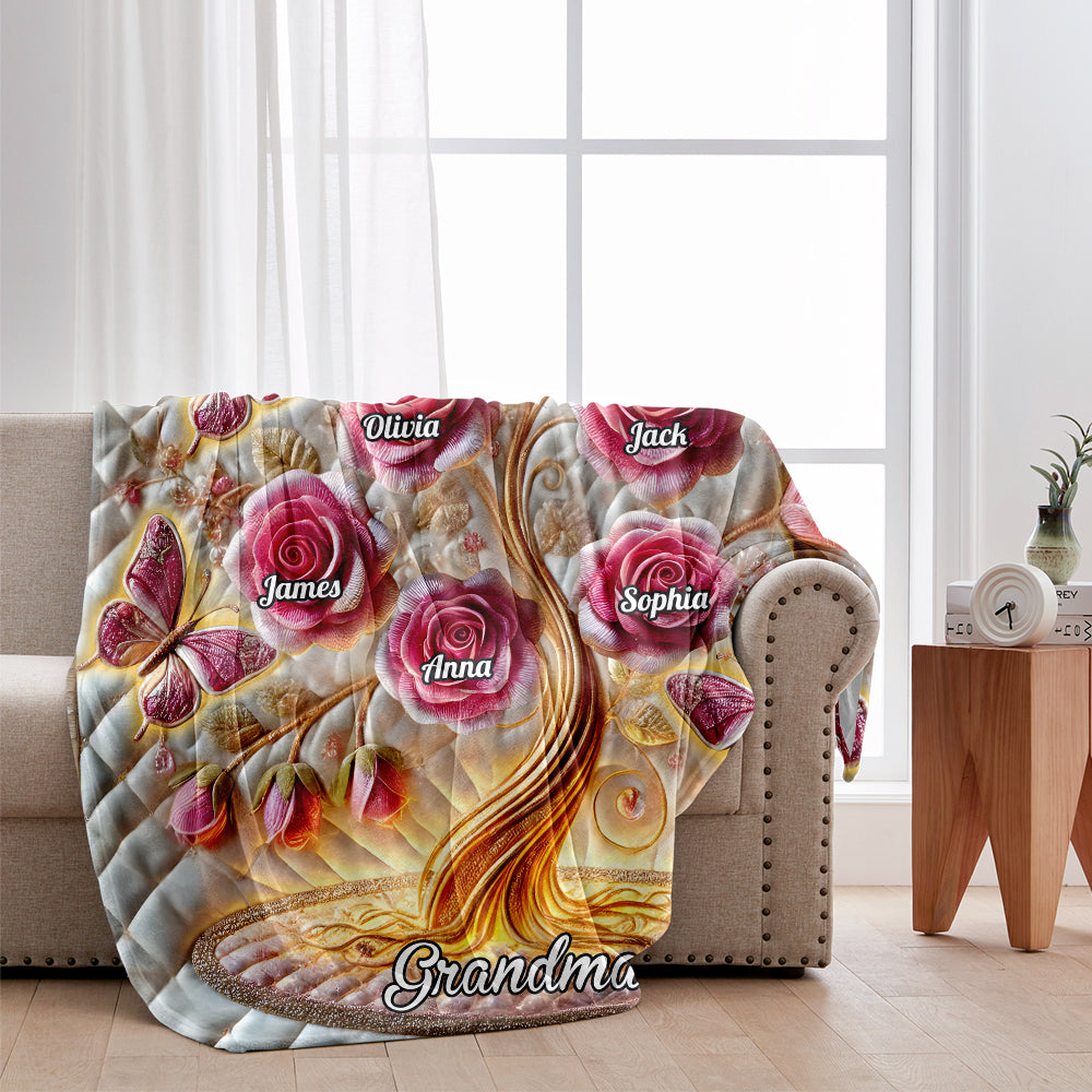 Mein Gartengeschenk für Mama, Oma – personalisierte Mutterdecke