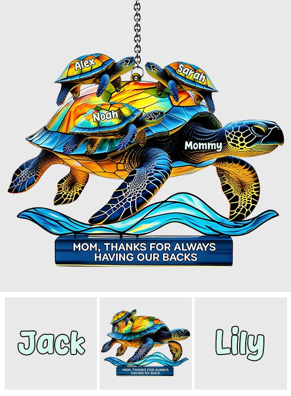 Mama, danke, dass du immer für uns da bist – Personalisierter Fensterhänger für Mutter