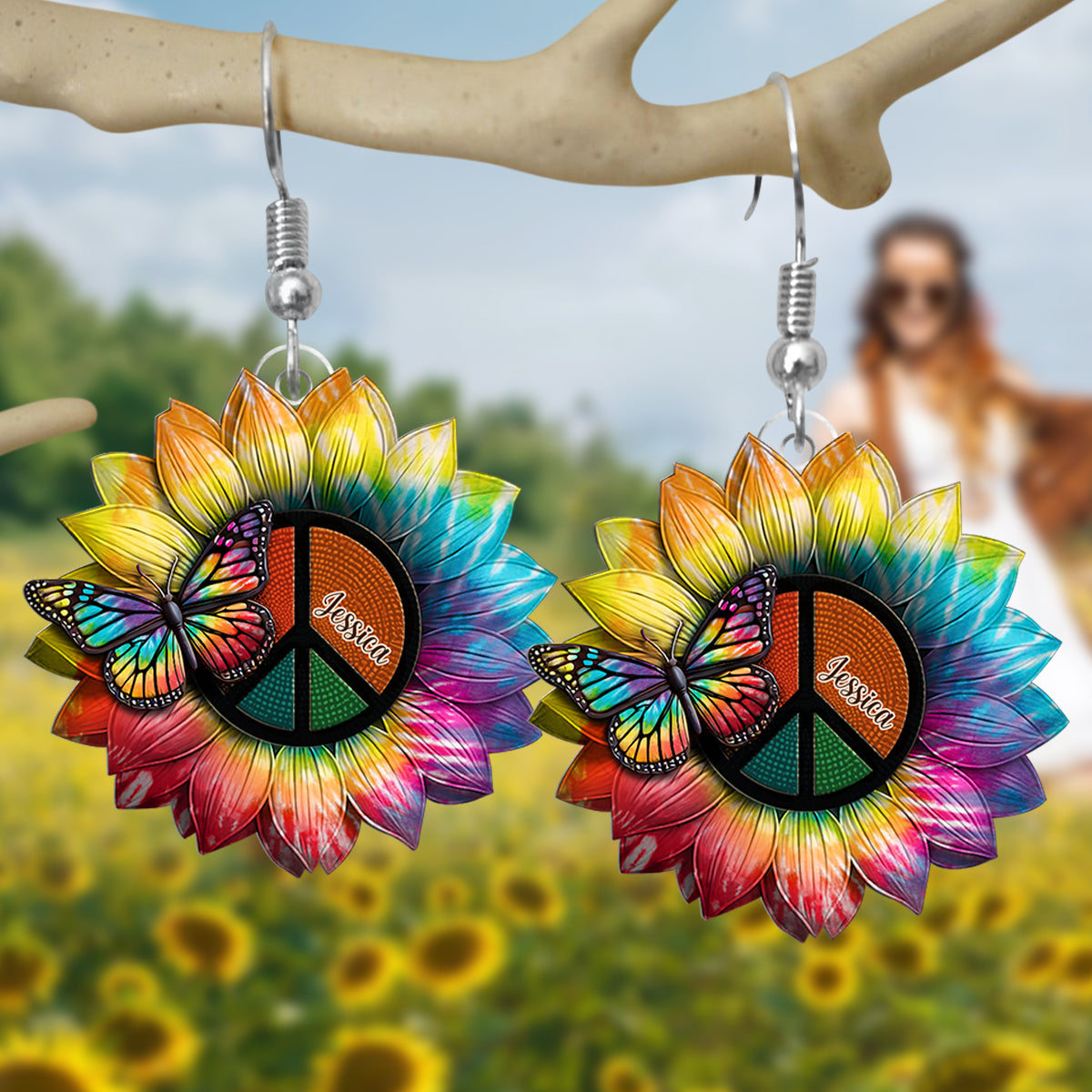 Hippie Soul – Personalisierte Hippie-Ohrringe