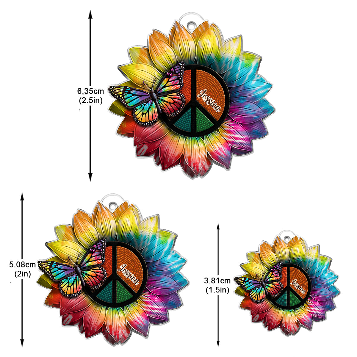 Hippie Soul – Personalisierte Hippie-Ohrringe