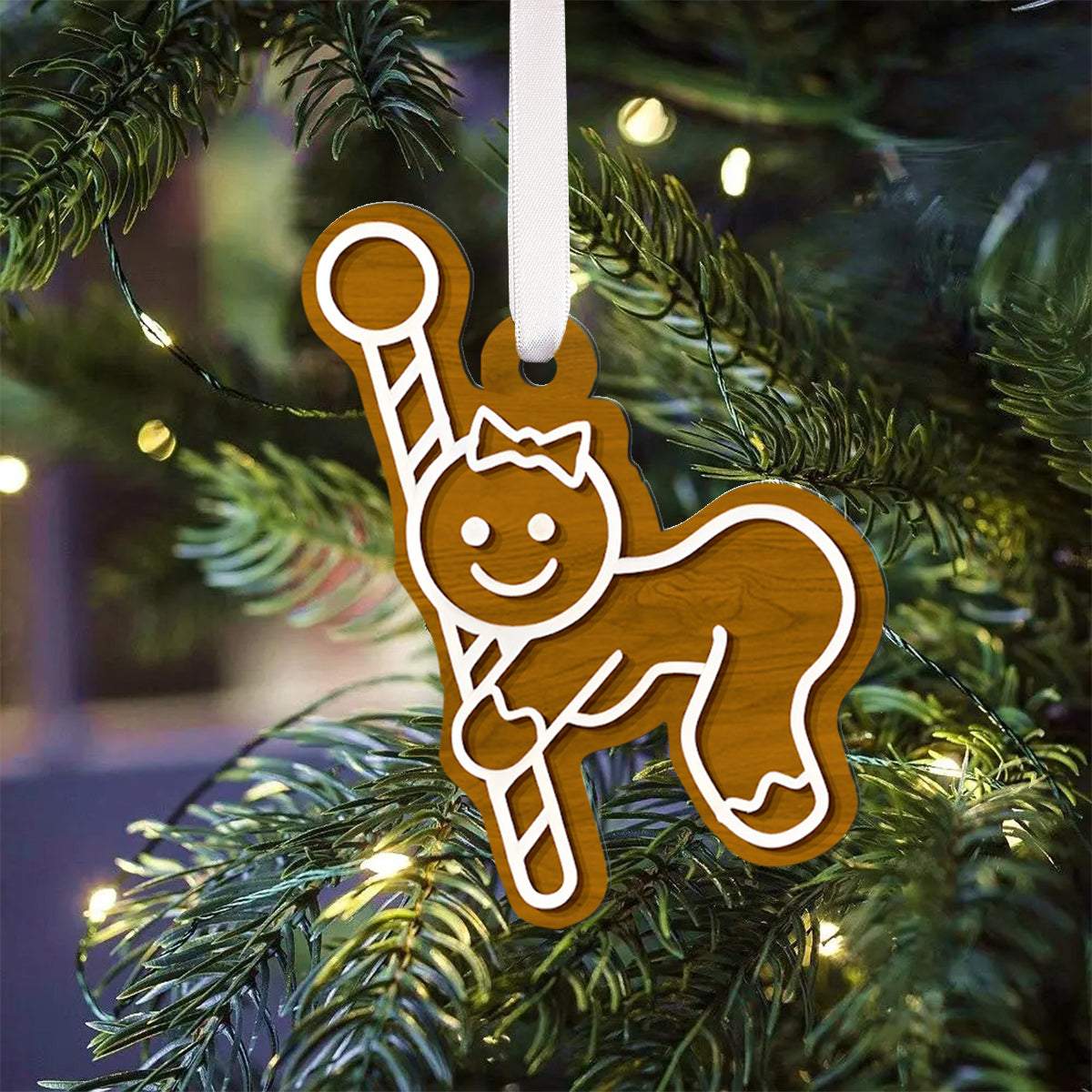 I Love You - Personalized Couple Folded Advent Calendar With Ornaments