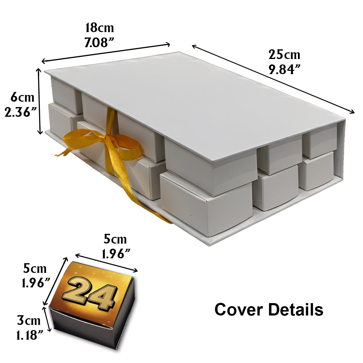 Adventskalender mit Hochlandrindern 2025 – Faltbarer Adventskalender mit Hochlandrindern und Ornamenten