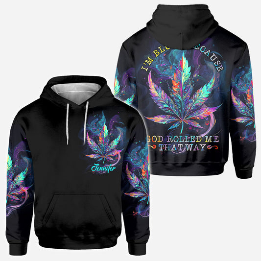 God Rolled Me That Way - Personalized Weed All Over Shirt