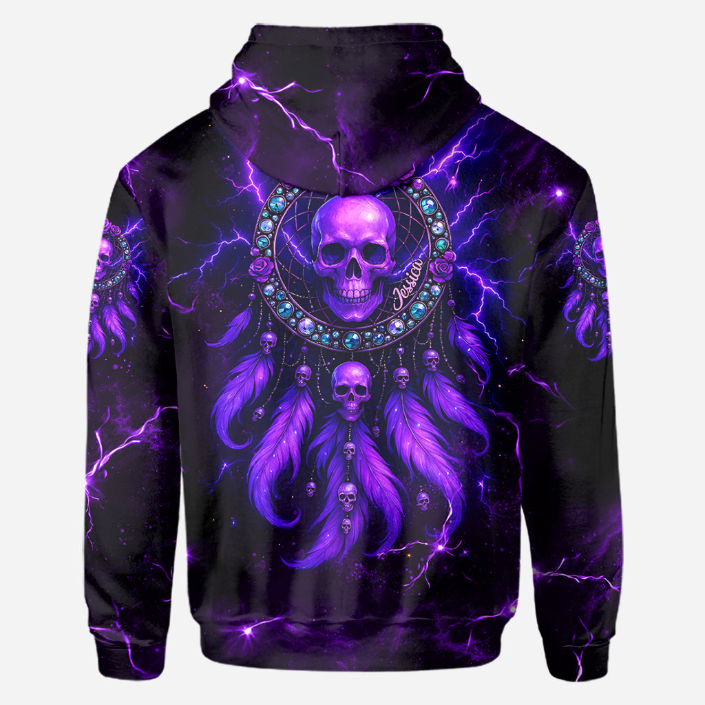 Wunderschöner Totenkopf – personalisiertes Shirt mit Totenkopf-Allover-Print