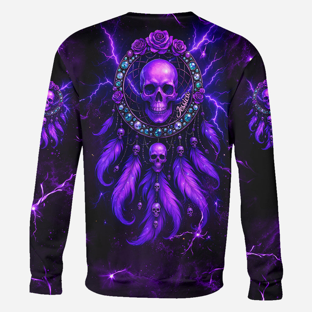 Wunderschöner Totenkopf – personalisiertes Shirt mit Totenkopf-Allover-Print