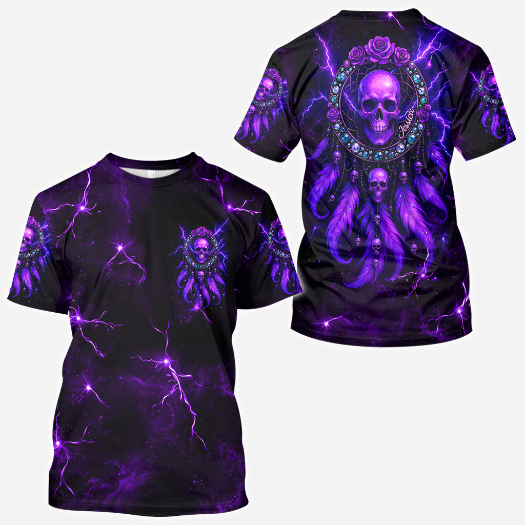 Wunderschöner Totenkopf – personalisiertes Shirt mit Totenkopf-Allover-Print