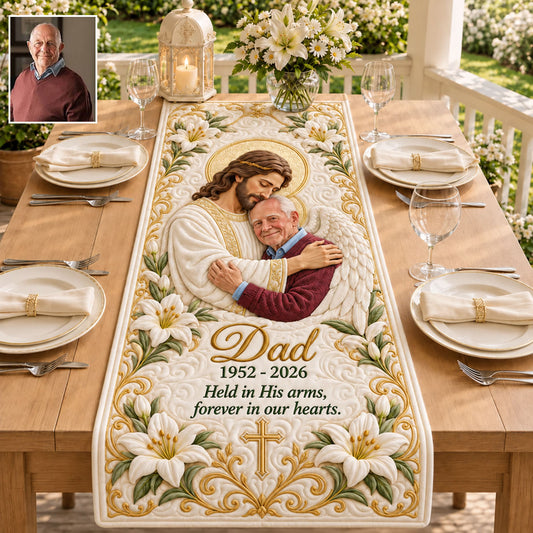 Christmas In Heaven - Personalized Memorial Table Runner