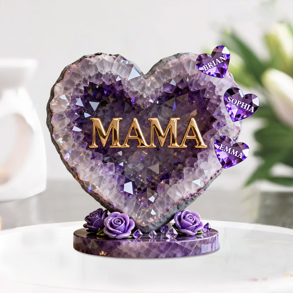 Best Mom Ever - Personalized Mother Custom Shaped Acrylic Plaque