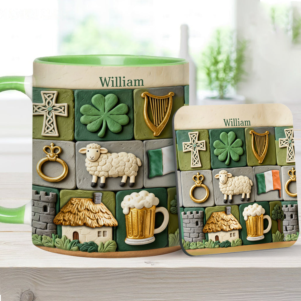 Irish Heritage - Personalized Irish Accent Mug & Coaster