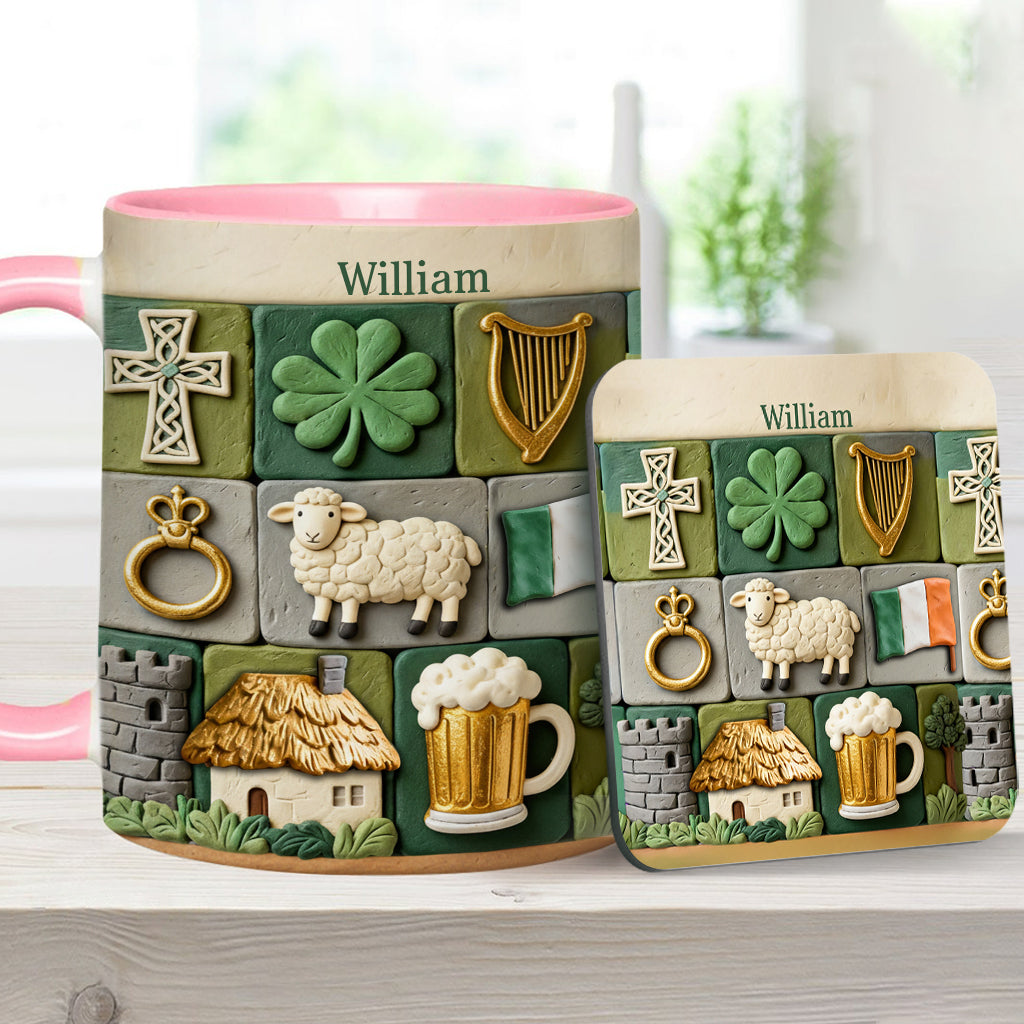 Irish Heritage - Personalized Irish Accent Mug & Coaster
