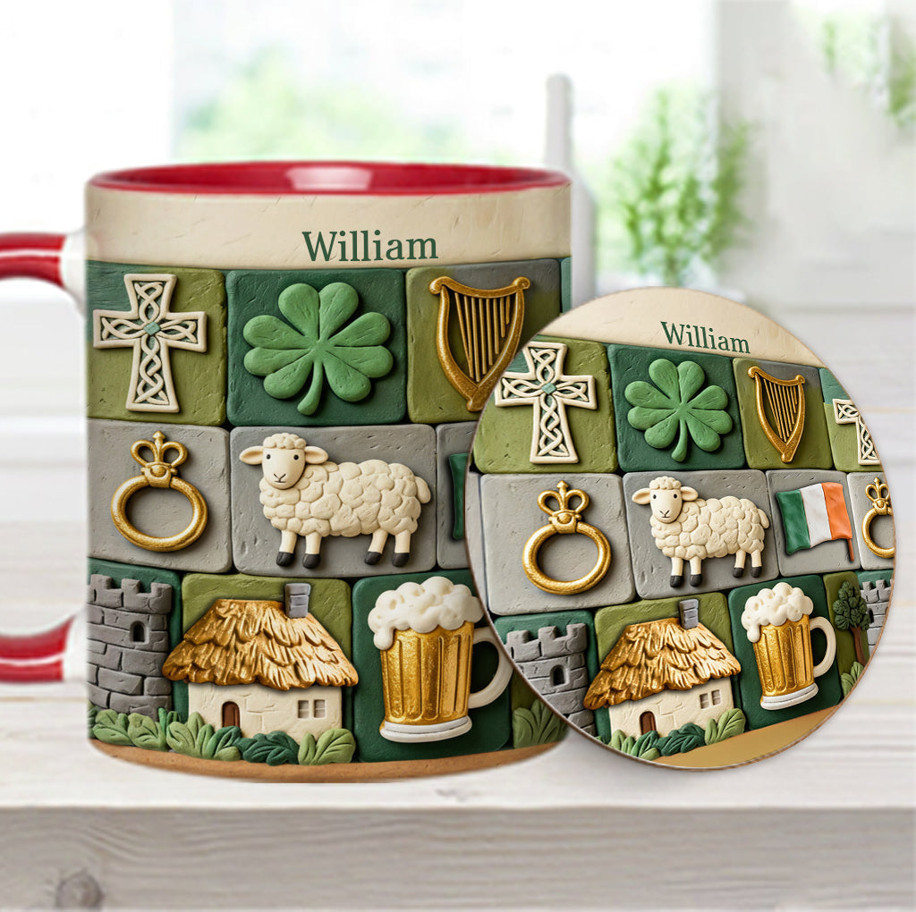 Irish Heritage - Personalized Irish Accent Mug & Coaster