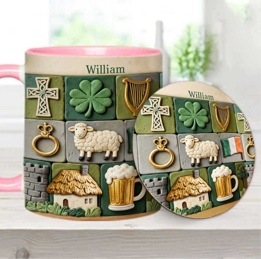 Irish Heritage - Personalized Irish Accent Mug & Coaster