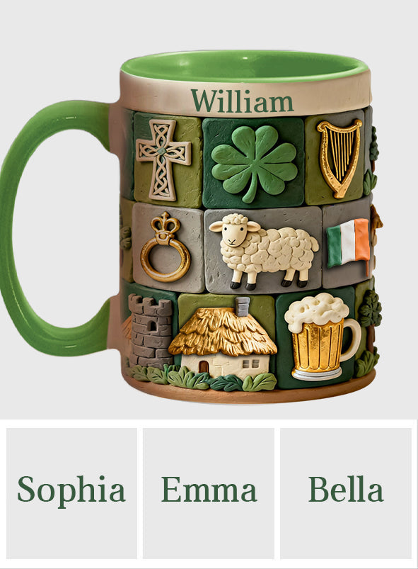 Irish Heritage - Personalized Irish Accent Mug & Coaster