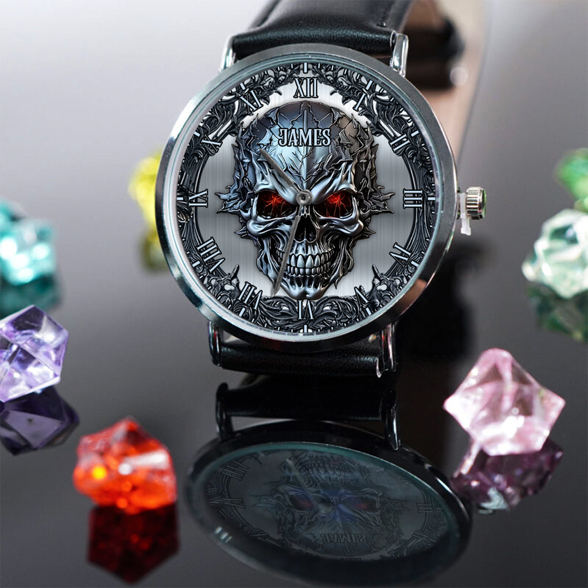 SkullTime – Personalisierte Totenkopf-Handuhr