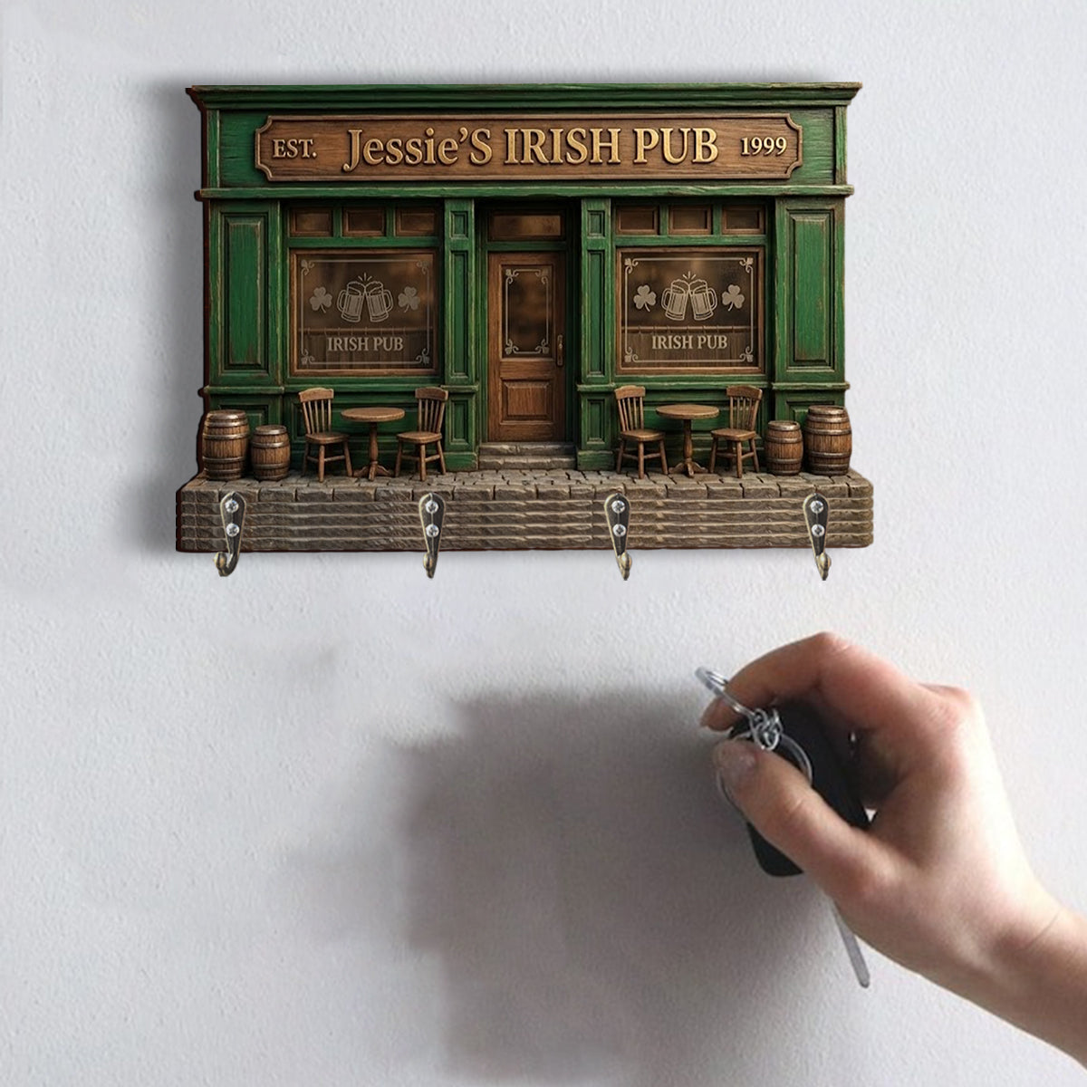 Irish Pub - Personalized Irish Custom Shaped Hanging Rack