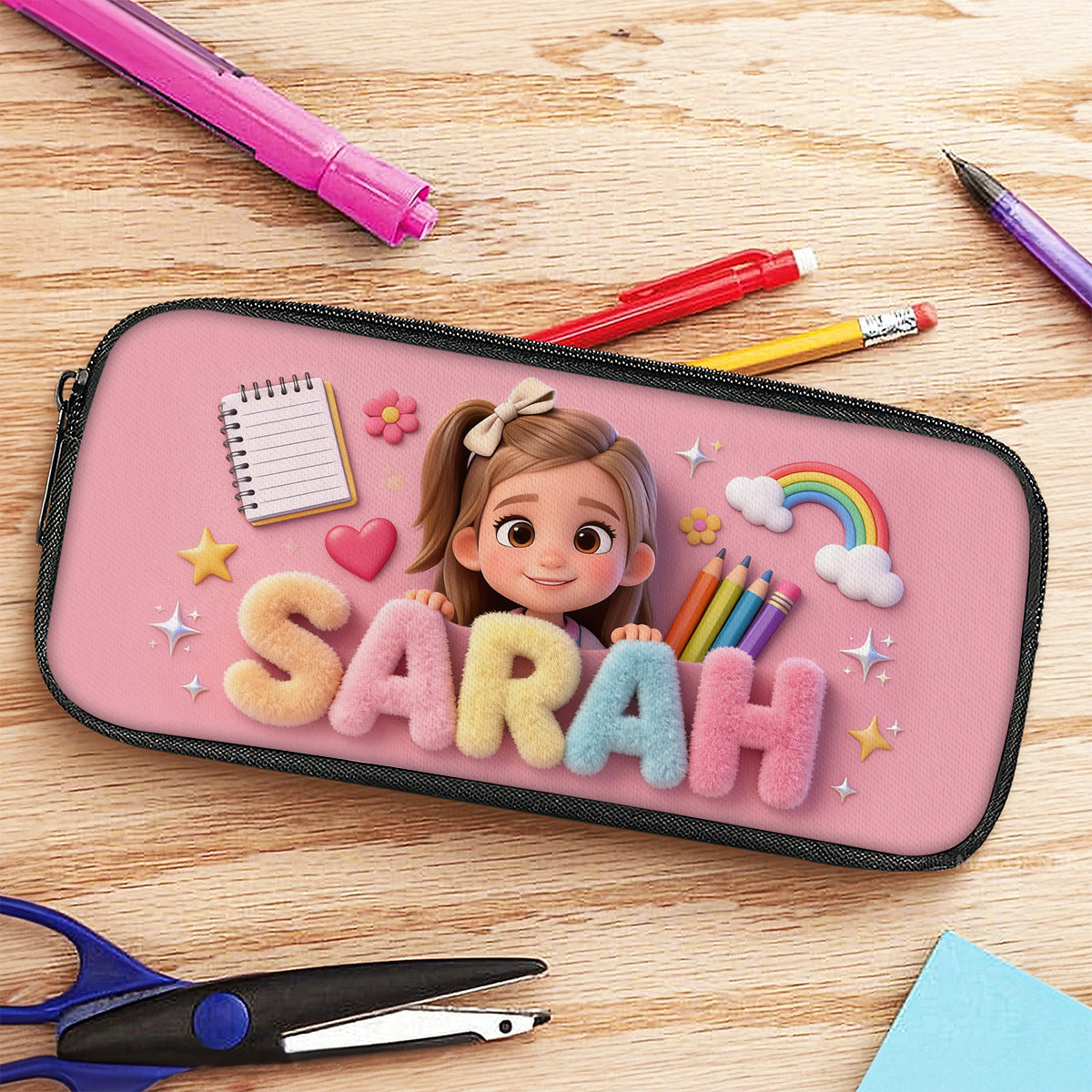 Geschenk zum Schulanfang - Personalisierte Federmappe für Kinder