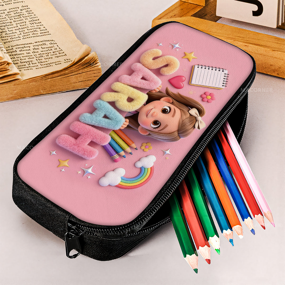 Geschenk zum Schulanfang - Personalisierte Federmappe für Kinder