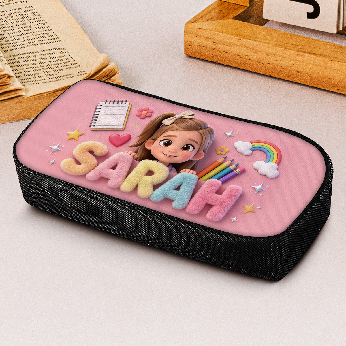 Geschenk zum Schulanfang - Personalisierte Federmappe für Kinder