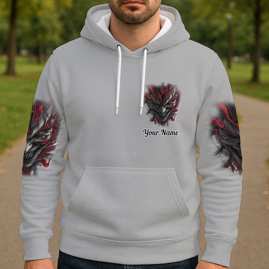 Ich bin nie allein – Personalisiertes Totenkopf-Shirt