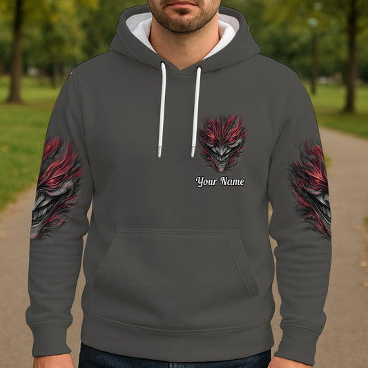 Ich bin nie allein – Personalisiertes Totenkopf-Shirt
