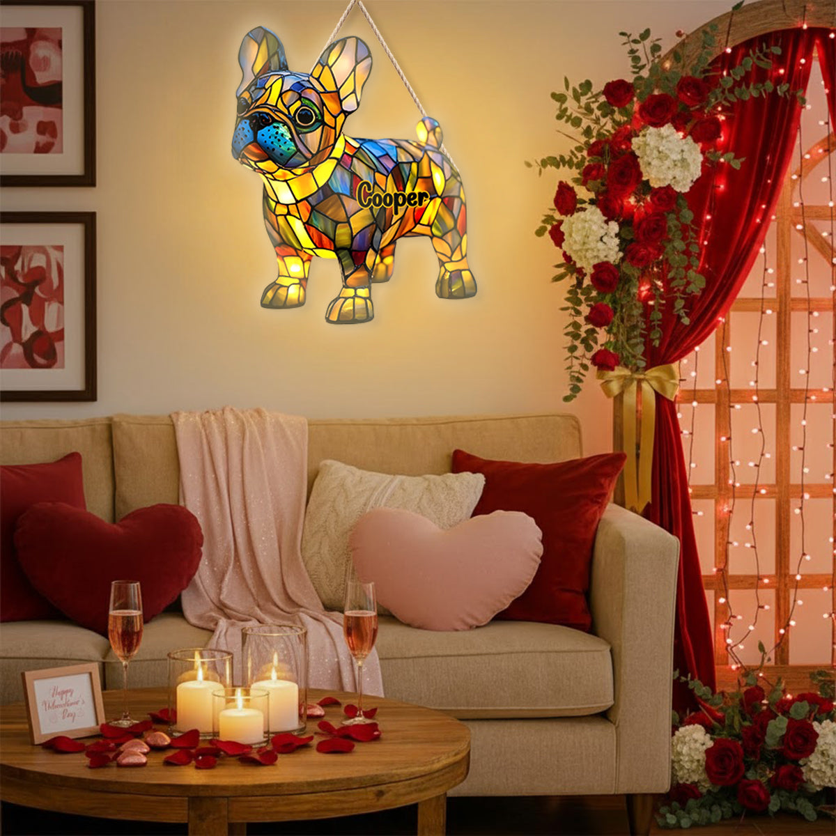 LightPup Home Decor – Personalisiertes LED-Hunde-Licht-Acrylschild