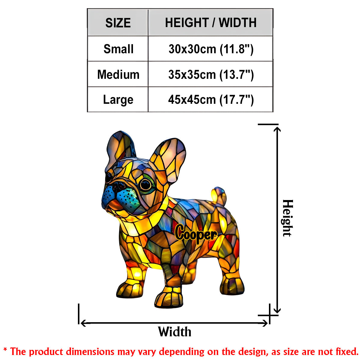 LightPup Home Decor – Personalisiertes LED-Hunde-Licht-Acrylschild